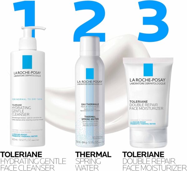 La Roche-Posay Toleriane Double Repair Face Moisturizer, Daily Moisturizer Face Cream with Ceramide and Niacinamide for All Skin Types, Oil Free, Fragrance Free - Image 8