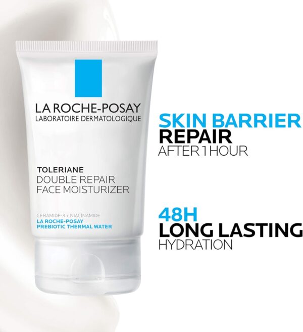 La Roche-Posay Toleriane Double Repair Face Moisturizer, Daily Moisturizer Face Cream with Ceramide and Niacinamide for All Skin Types, Oil Free, Fragrance Free - Image 4